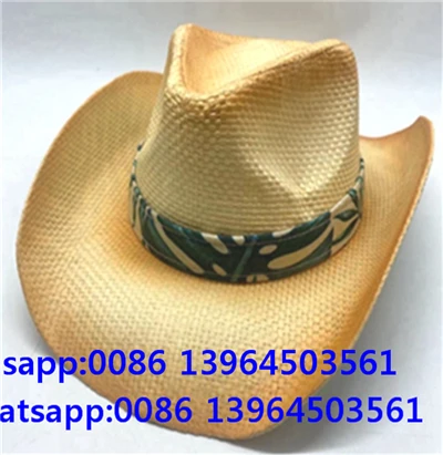Irġiel Western Ribbon Cowboy Straw Fisher Man Sun Hat