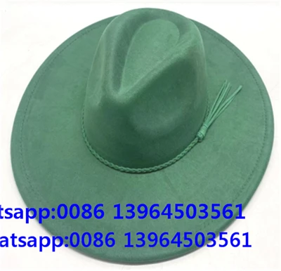 Kappell Fedora Fancy Aħdar Bi Protezzjoni mix-Xemx