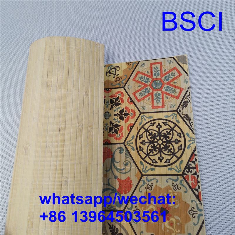 Placemats tal-Bambu Durabbli Kulur Naturali