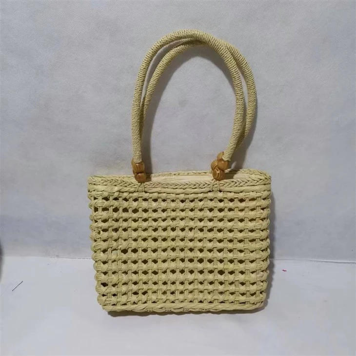 Borża tan-Nisa Beige tat-Tiben vojta magħmula bl-idejn