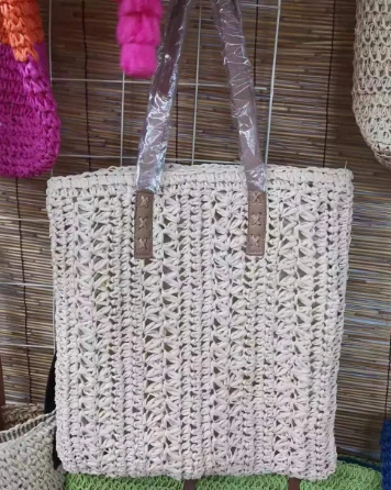 Crochet Pattern Women Handmade Hollow Shoulder Bag