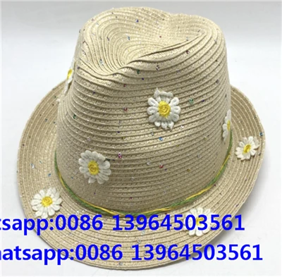 Fjura Beige Colorful Spot Fedora Beach Hat