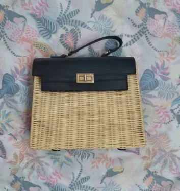 Square Rattan Nisa Nisa Bag