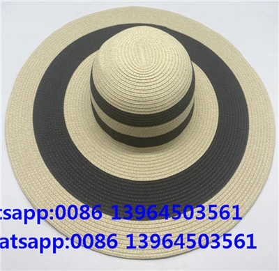 Sajf Wide Brim Floppy Straw Sun Sinjuri Kpiepel