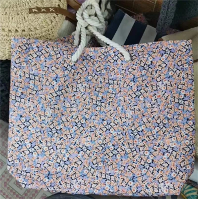 Disinn tal-fjuri Big Beach Tote Women Bag