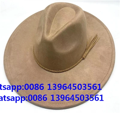 Vegan Suede Punent Cowboy Kappell