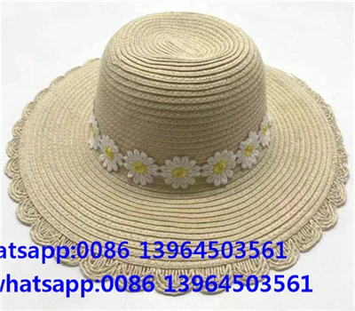 Daisy Ribbon Wide Brim Minsuġa Karta Tiben Nisa Hat