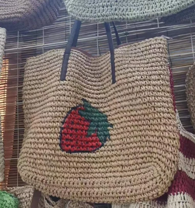 Frawli Big Paper Women Beach Bag