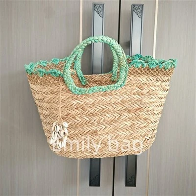 Handbags tal-baħar tal-baħar minsuġa bl-idejn